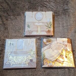 🤑 3/$20 Beautiful Wall Art w/ Gold Accent